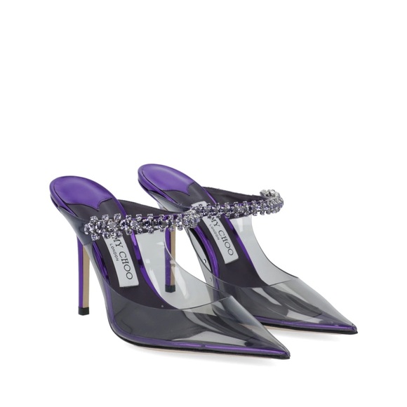 Jimmy Choo Shoes - New Jimmy Choo Bing Crystal Clear Mule Pumps $1,150 37.5